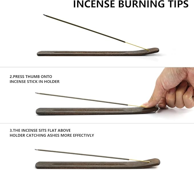 Incense Sticks, Incense 100 Sticks, Palo Santo Incense Sticks, Scented Incense with Wood Incense Stick Holder fot for Christmas, Church, Yoga, Wedding