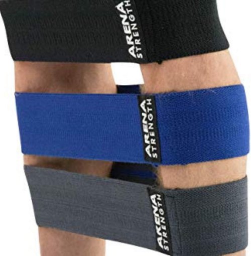 Arena Strength Fabric Booty Bands - Fabric Exercise Bands for Legs and Butt | Fabric Resistance Bands | Hip Resistance Bands with Workout Guide and Carry Case