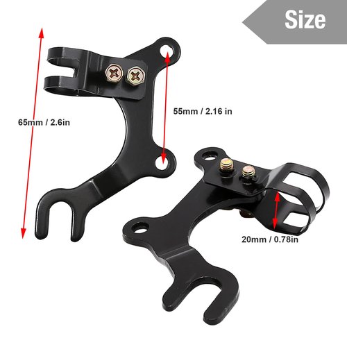 ZUDKSUY 2 Pcs Brake Bracket Adapter Disc Brake Bracket Converter Bike Components & Parts for Bikes Mountain Bikes and Road Bikes Modification Brake Bracket Frame Adapter Mounting Holder, 22mm