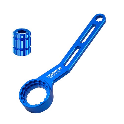 Suprwin Bicycle Bottom Bracket Wrench Tool, Bike Bicycle Dub Crankset Installation And Removal Tool For 12/16-Notch， BB 39/41/44/46/49