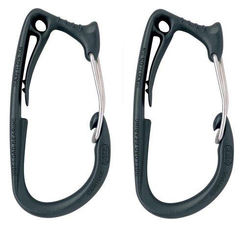 Petzl CARITOOL Tool Carrier - Lightweight Harness Attachment for Easy Storage and Access to Climbing and Mountaineering Gear - 2-Pack