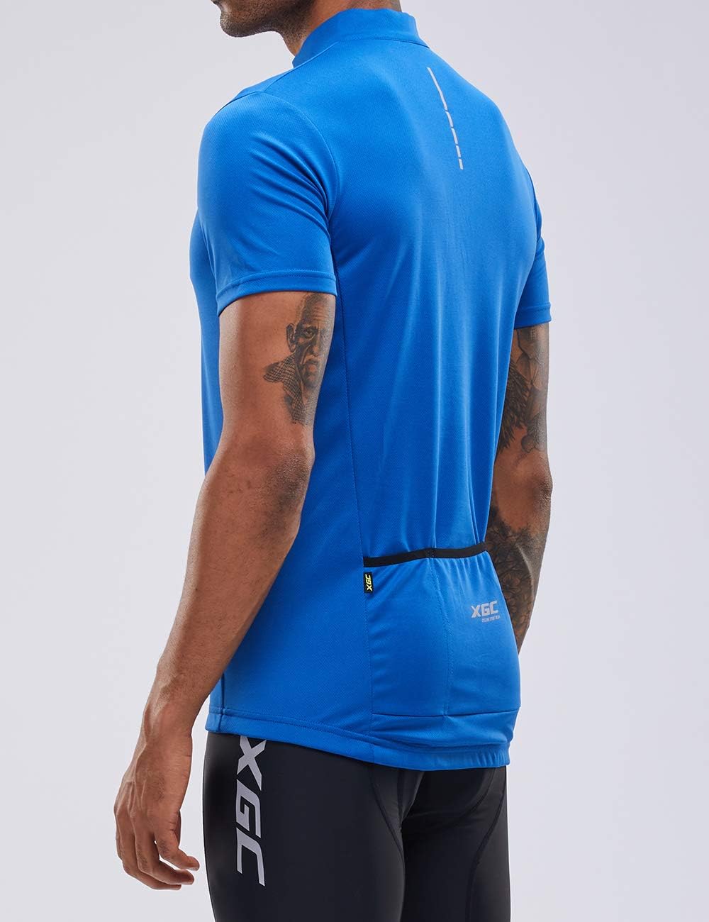 XGC Men's Short/Long Sleeve Cycling Jersey Bike Jerseys Cycle Biking Shirt with Quick Dry Breathable Fabric