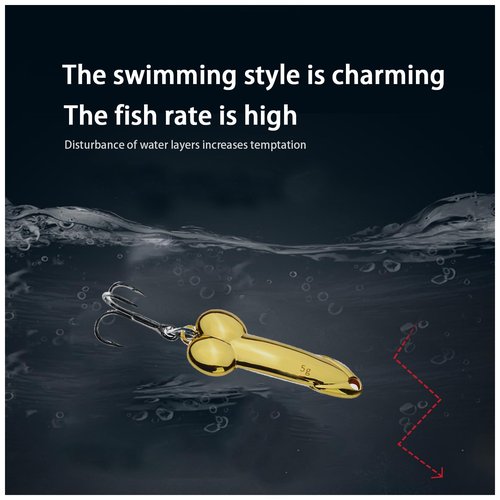 4Pcs Funny Fishing Lures for Freshwater and Saltwater Top Water Bass Fishing Lures Freshwater Saltwater Fishing Lures for Bass Swimbaits Bass Fishing Gear Fishing Gifts for Men Fishing Accessories