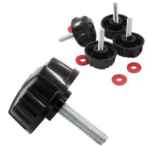 Cionyce 5Pcs Universal Fishing Reel Handle Screw Caps, Fishing Reel Replacement Parts for Spinning Reel Knob Crank Power Handle Grip