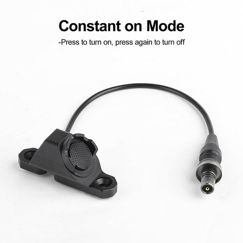 NOBUHIRO Remote Pressure Switch, Tactical Flashlight Switch Compatible with M300 M600 Light, Metal Switch Mounted for Mlok/Keymod Rail