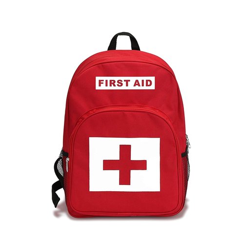 CHHYU Red First Bagpack Aid Outdoor Bag Responder Trauma Multi-Pocket Traveling Field Trips Backpack for Camping Cycling Outings Daycare