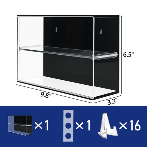 Acrylic Championship Ring & Baseball Dual Function Display Case, Swap Insert Wall Mountable, Gifts for Boys 8-12