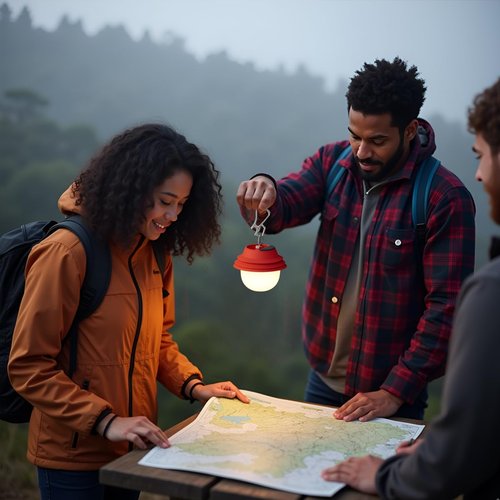 Mr.Go Portable LED Camping Light – Rechargeable Waterproof Outdoor Lantern with 7 Light Modes & Carabiner Clip for Hiking, Tent, Emergency & Backpacking