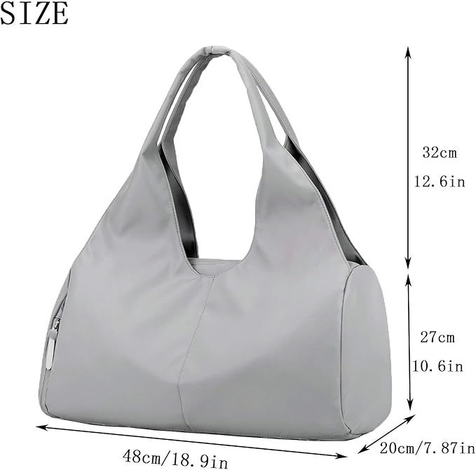 forestfish Yoga Gym Bag for Women with Shoes Compartment & Wet Dry Storage Pockets Lightweight Duffel Bag
