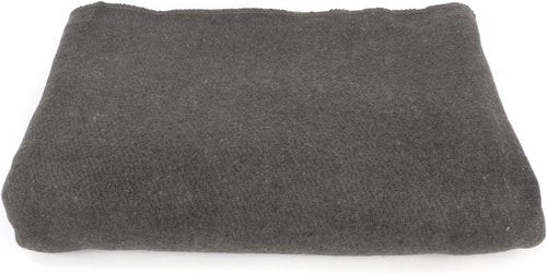 MediTac Grey Warm Wool Fire Retardant Blanket, 62" x 80" (52% Wool) - US Military Style