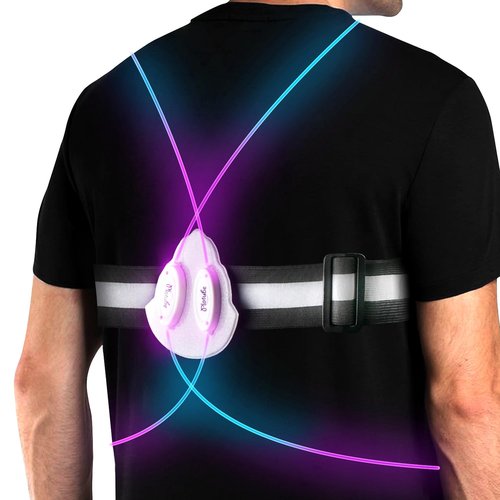 Yopqwie Running Light Vest for Runners,Reflective Vest for Running or Cycling,Light Up Running Vest for Women and Men,Led Safety Vest 3 Light-Emitting Modes,High Visi Bility Warning LED Lights