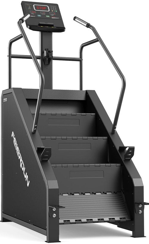 FEIERDUN Stair Climber, Commercial Grade Stair Stepper with LCD Screen, Stepmill Exercise Machine with 15 Speed Levels for Cardio and Lower Body Workouts, 660LBS Capacity, 24-164 Steps/Minute