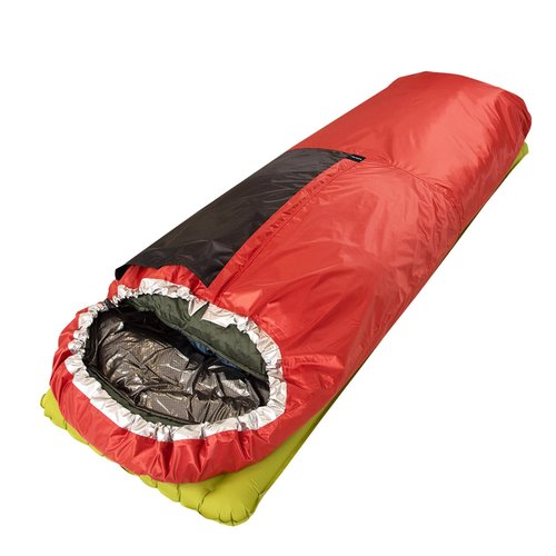 Sanmum Ultralightweight Bivy Sack, Ventilate Sleeping Bags - Compact, Lightweight, Waterproof, Reusable, for Adventure, Camping & Emergency (Red)