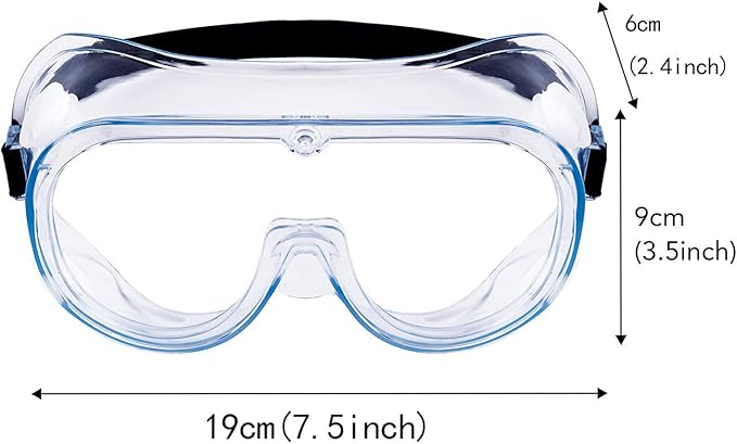 YunTuo 5 Pack Safety Goggles, Protective Safety Glasses, Soft Crystal Clear Eye Protection - Perfect for Construction, Shooting, Industrial, and More