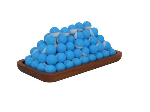 Inert Projectiles - 68 Cal Training Powder Ball, Training Projectile,Fracture Groove Design，Laser weldingwithout Leakage,Compatible with All .68 Cal Pepper Projectile、Paintball launchers