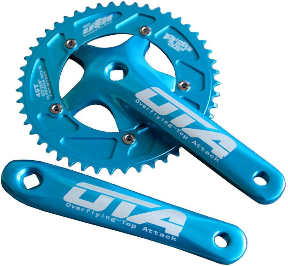 SENQI Bicycle Chain Wheel Fixed Gear 48T Aluminum Alloy CNC Cycling Racing Bike Accessories with Crank