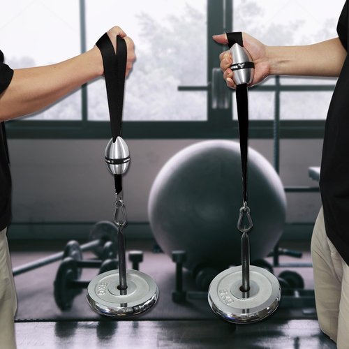 Wrist Fight Aluminum Alloy Elliptical Wrist Ball Trainer – Durable Forearm & Grip Strength Exerciser with Non-Slip Design, Pronation & Supination Training, Includes Storage Bag (Black)