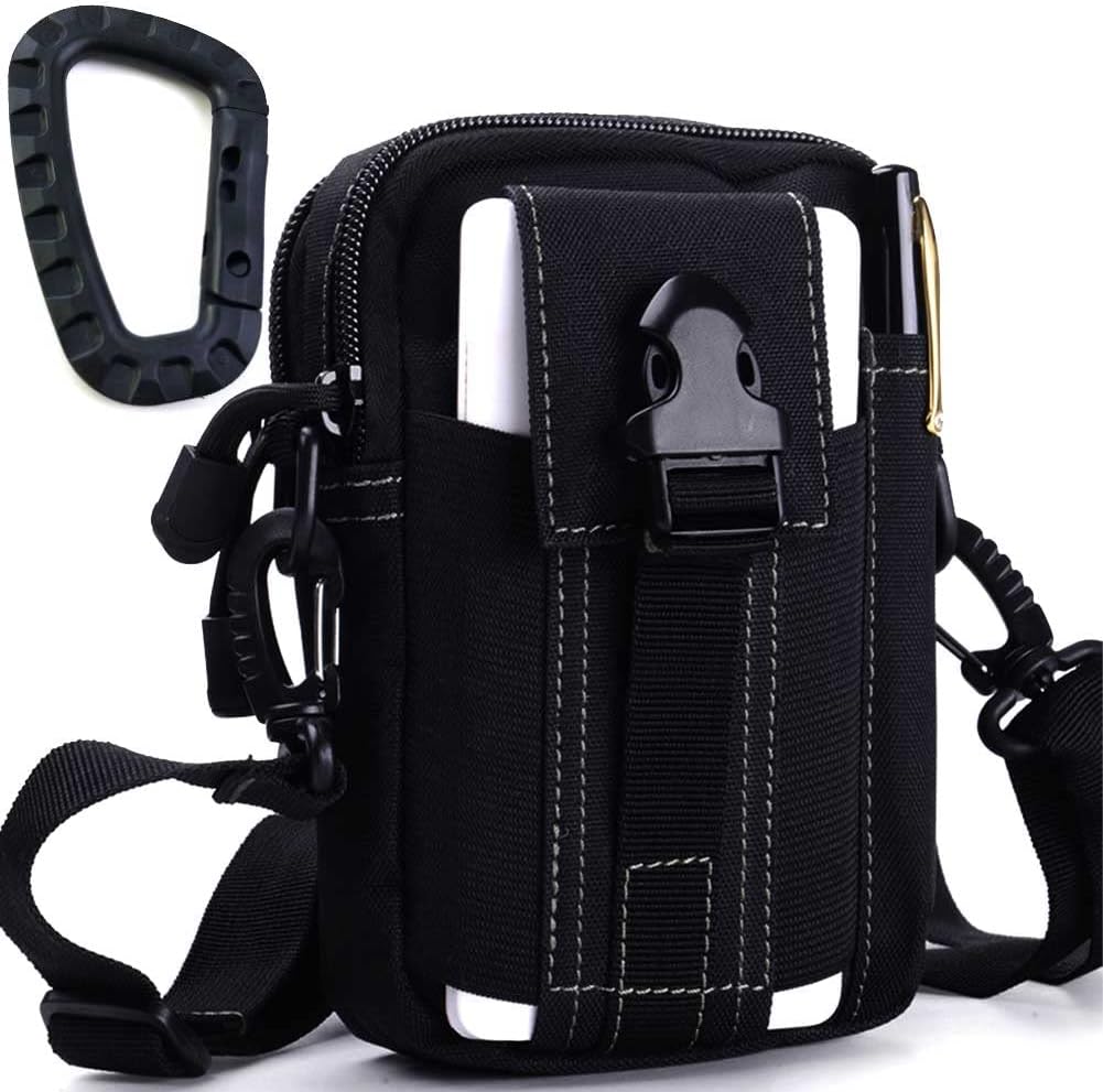 ofone Small Tactical Molle Pouch, Military Waist Pouch EDC with Smartphone Holster Holder Utility Gadget Belt Bag for Outdoor