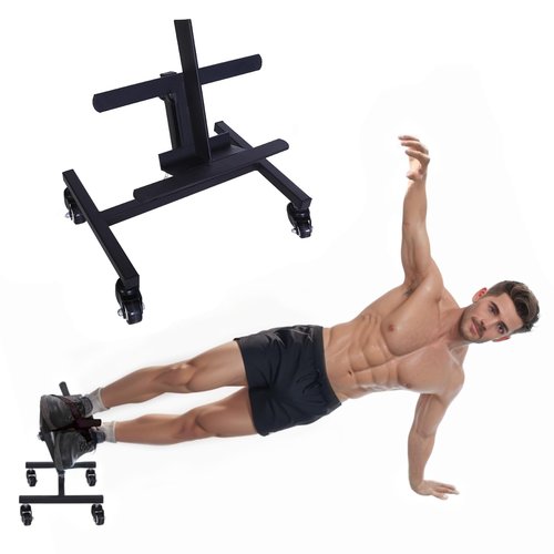 BLRZHFC Dynamic Core Trainer, Full Core Fitness Workout, Abdominal Trainer Blast Workout Machine, Black