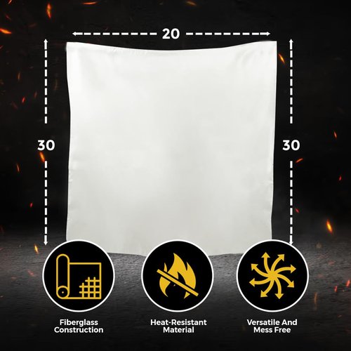 MBB Wholesaling Fire Blanket Emergency for Home and Kitchen, 2 Pack 40"x40" Emergency Fire Extinguisher & Life Saving Blanket for Camping Car Office Schools Warehouses Fireplace Grill