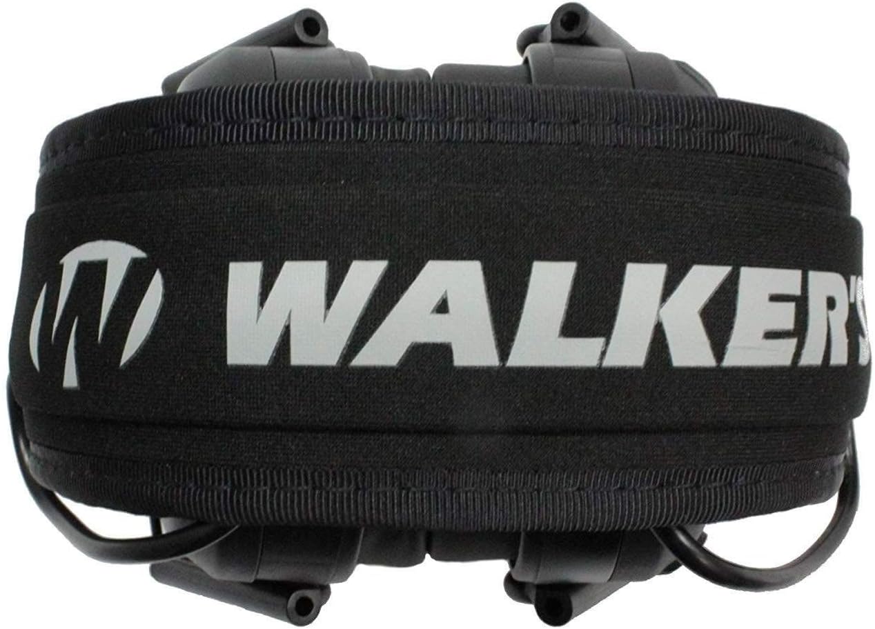 Walker's Razor Compact Electronic Youth/Women's 23dB NRR Noise-Canceling Hearing Protection Muff, 2 AAA Batteries Included