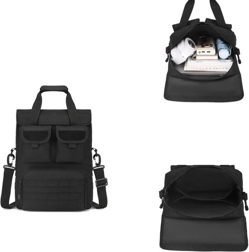 ArcEnCiel 12.9-14 Inch Laptop Tactical Messenger Bag Men MOLLE Sling Pack Briefcase Gear Handbags Utility Carry Satchel