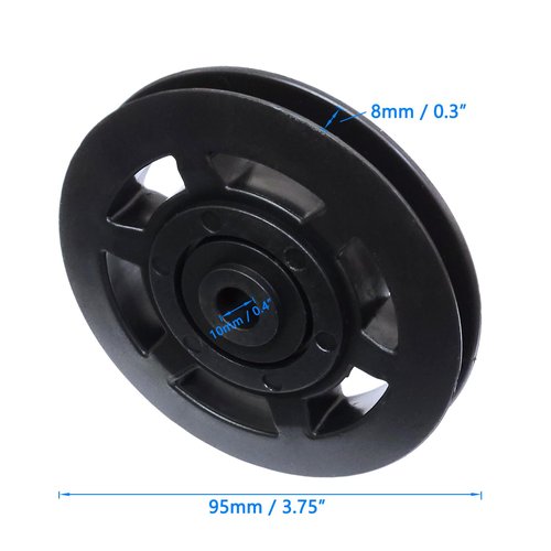 4X Bearing Pulley Wheel GYM Fitness Equipment Part Cable 3-3/4 Inch