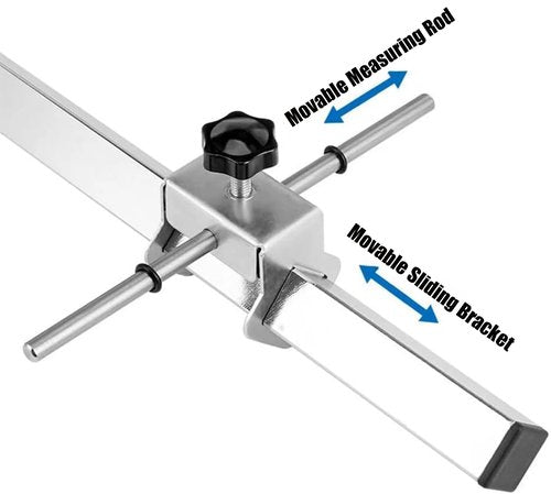 VQP Bike Derailleur Hanger Alignment Gauge Tool, Bicycle Wheel Straightening Tool, 304 Stainless Steel Bike Repair Maintenance Tool for MTB Road Bike, 20”-29” Wheel