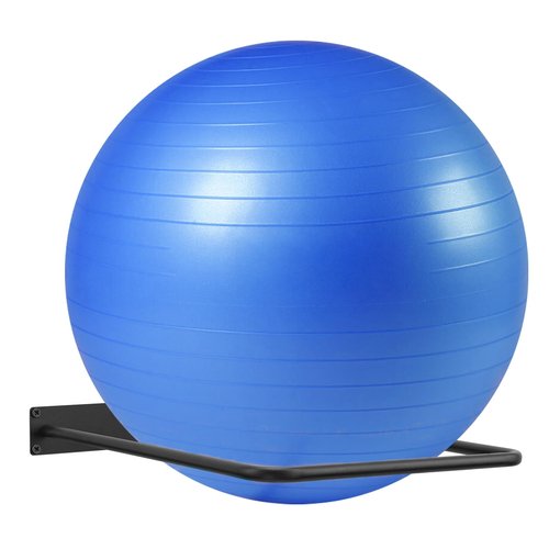 DNYLHRLZ Large Stability Ball Wall Rack - Yoga Ball Storage Rack for Studio, Gym or Home (1 Black)