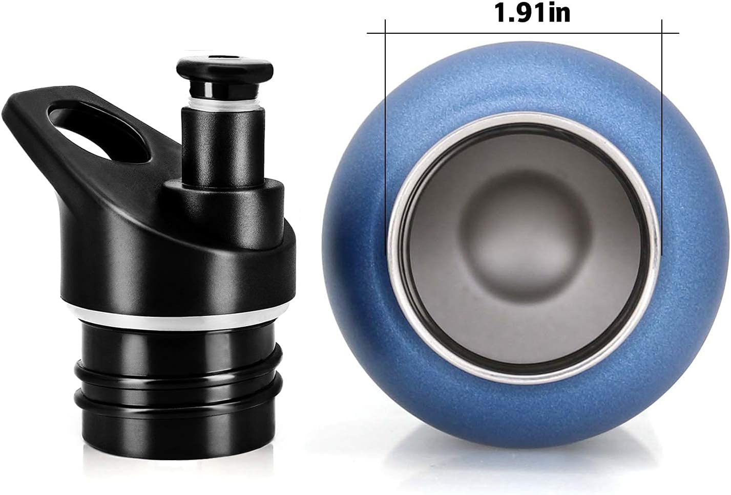Replacement Lid for Hydro Flask Wide Mouth 12, 18, 32, 40 oz Water Bottles, Wide Mouth Lid for Hydro Flask and Other Sports Water Bottles, BPA-free, Leak Proof