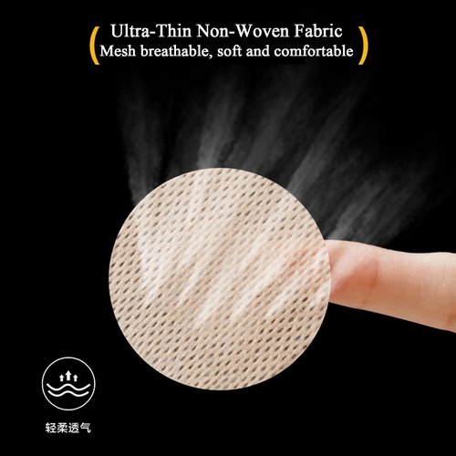 YUNEEHA 100 Pieces Disposable Nipple Covers for Men, Anti Chafing Stick Protector for Runners Sports Gym, Mens Tape Pasties Nipple Shields No Show-Beige White (50 beige and 50 white)