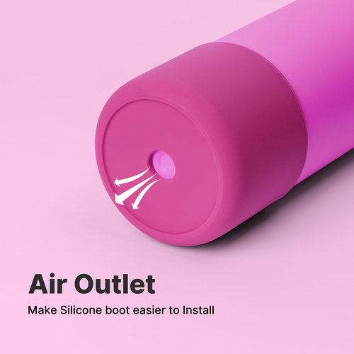 Diumepo Silicone Water Bottle Boot for Owala 32oz, Anti-Slip Protective Sleeve for Owala Twist & FreeSip & Flip Stainless Steel Water Bottle, Boot Bottom Base for Owala (Rose Red)