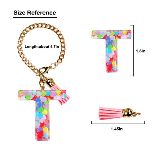 Oudizz Letter Charm Accessories for Stanley Cup with Handle,Cute Initial Letter K Keychain Handle Charm for Stanley Tumbler,Stanley Cup Accessories for Women Girls
