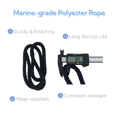 2 Pack Cooler Rope Handle Replacement for YETI, RTIC Coolers, Heavy-Duty, Comfortable Grip, Easy to Install, Perfect for Camping, Fishing, BBQs & Outdoor Adventures