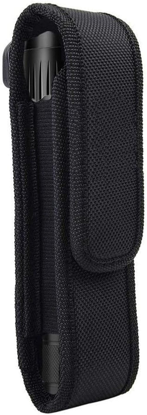 2 Pcs Flashlight Holster Pouch Holder Flash Light Belt Pouch Carry Case for 5"-7" Tactical Flashlight with Stretch Capability&Durable Nylon