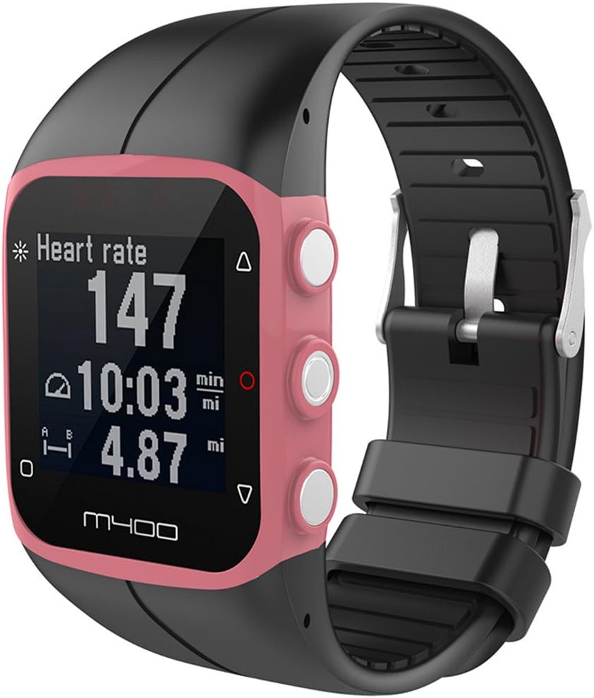 Muovrto Watch Strap for Polar M400/Polar M430, Silicone Replacement Strap