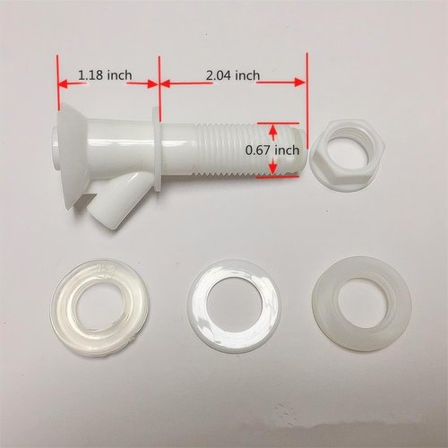 Upgrade Your Water Cooler with The Mountain Spigot Replacement Kit - Fits Rubbermaid and Gott Coolers, Push-Button Style 1PCS (White 1 PCS)