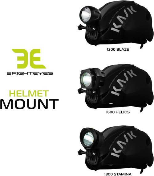 BRIGHT EYES - Mounts Compatible with Action Cameras, for 1200 (Blaze),1600 (Helios) & 1800 (Stamina) Lumen Bike Lights. Also Fits All Other Similar Lights (Lights not Included).