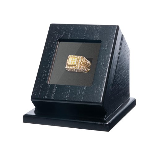 humberboat Wooden Championship Ring Display Case, Sports Ring Holder for Softball, Baseball, Basketball Fans, 1-Slot Storage Box for Multiple Rings, Showcasing Sports Souvenirs (Rings Not Included)