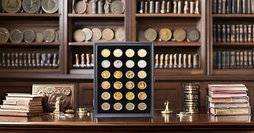 24 Casino Chip Coin Display Case,Challenge Coin Display,Challenge Coin Holder,Challenge Coin Display, Mility Coin Holder Display,Chips Holder Wall Rack 98% UV Lockable,Solid Wood Frame,Glass Door.