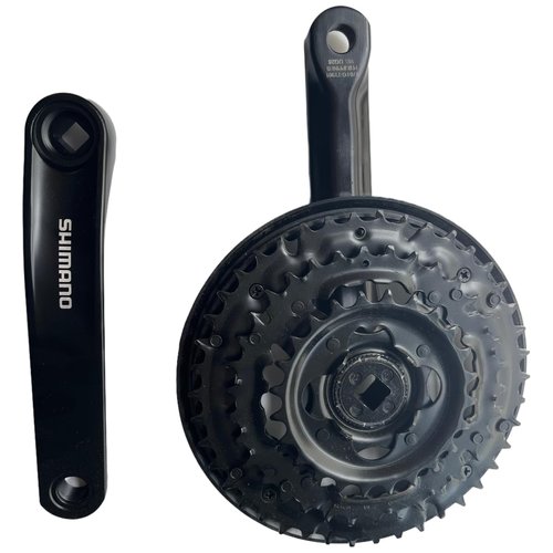 Relwears Bike Crankset FC-TY301 42-34-24T for 3x6/7/8 Speed Gears Square Taper Set 170MM Crank Arm for Mountain Bike