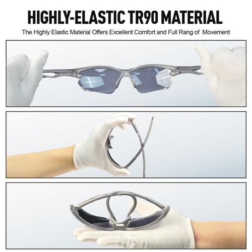 ACBLUCE Polarized Sports Sunglasses for Men Women, Baseball Sun Glasses for Cycling Fishing Running Driving Golf Motorcycle Blue Glasses