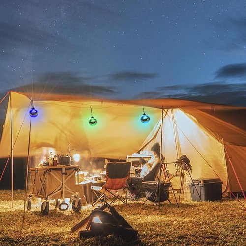 LED Camping Tent Lantern,Decorative Lights,Rechargeable & Portable Tent Light,90LM,7 Light Modes,2000mAh Power,Night Light Gifts for Birthday Bedroom,Party,Room Decor.