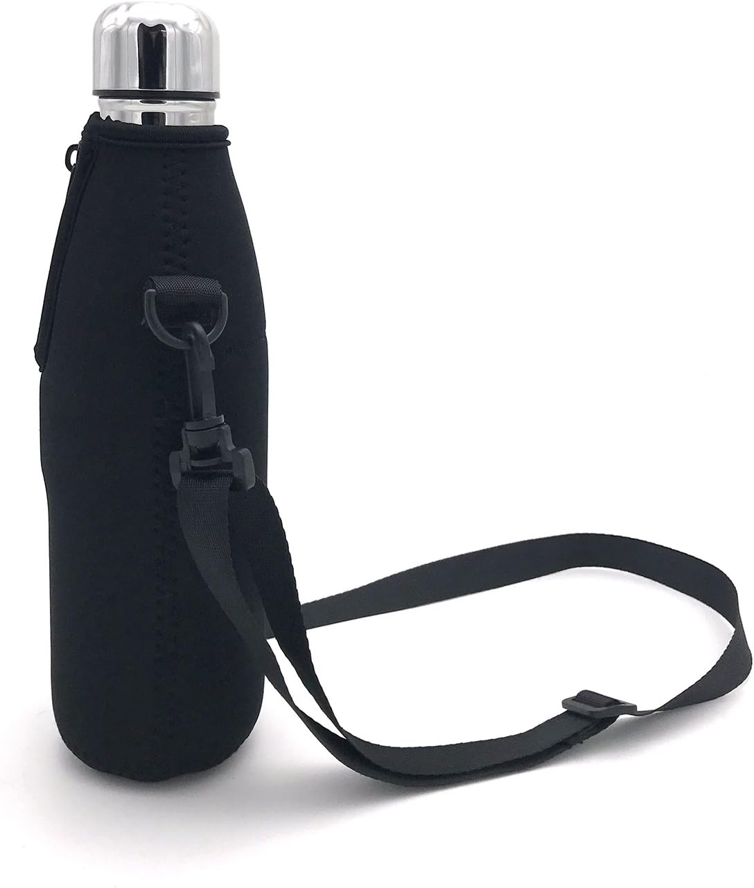 Wanty Neoprene 17 Oz Insulated Water Drink Bottle Cooler Carrier Cover Sleeve Tote Bag Pouch Holder Strap for Climbing Cycling and Running Outdoor Activities