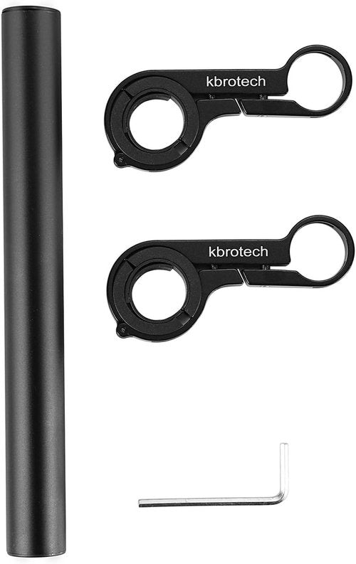 Bike Handlebar Extender Double Handlebar Extension Carbon Fiber Mount Holder with Aluminum Alloy Bracket Space Saver