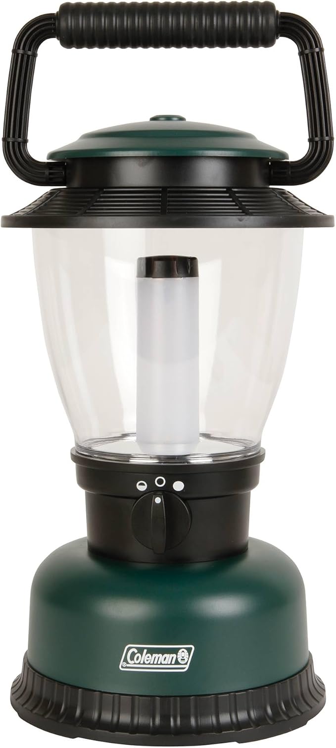 Coleman CPX 6 Compatible Classic XL 700 Lumens IPX4 Waterproof LED Lantern with 2 Modes, Textured Tube, and Large Bail Handle, Rugged Green