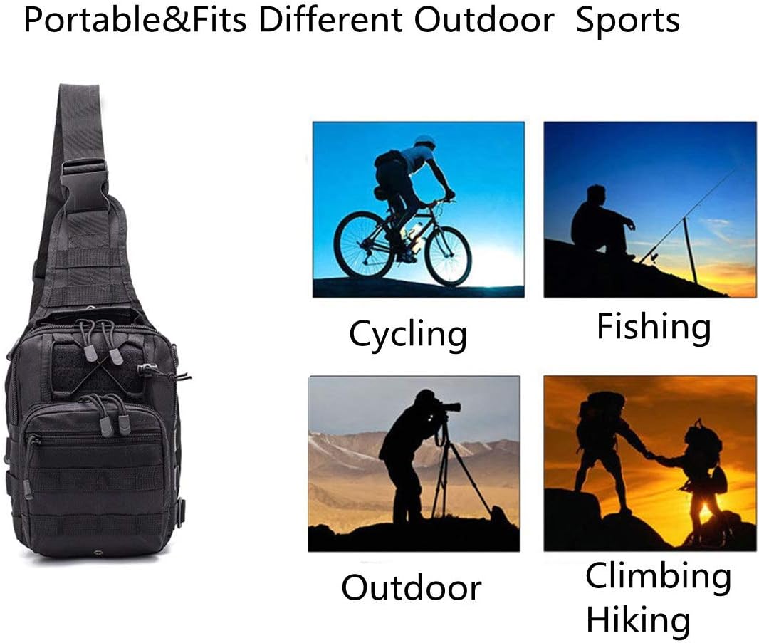 Tactical Backpack Outdoor Shoulder Bag Satchel Sling Chest Packs Daypacks