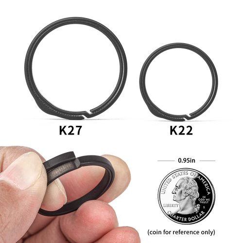 TISUR Titanium Key Chain Rings+TISUR Titanium Key Rings
