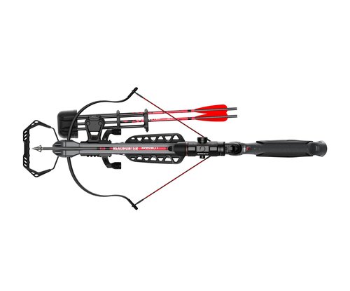 Barnett Wildcat CRX Crossbow - Lightweight & Easy to Assemble Tactical Recurve Crossbow. 280 FPS with Premium Red/Green 3 Dot Scope, Quick Detach Quiver, and 2 Headhunter Bolts