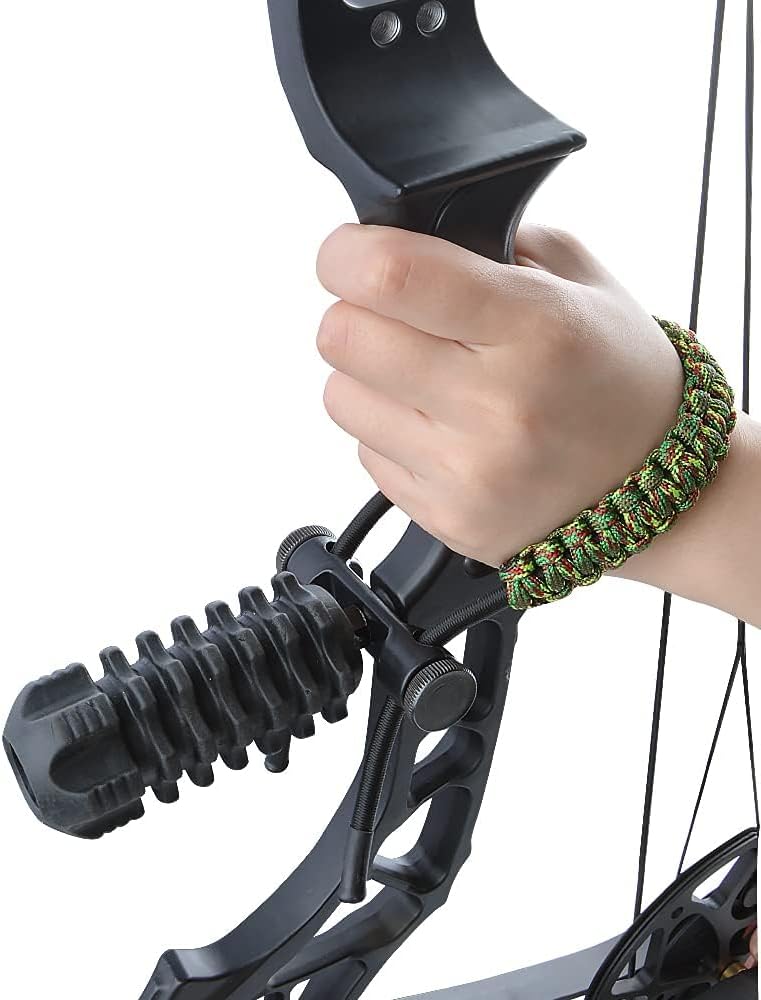 ZSHJGJR Archery Bow Wrist Sling Braided Archery Adjustable Bow Strap Wrist Sling For Compound Bow Hunting Shooting